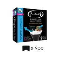Fantasia Air-Flow Coconut Hookah Charcoal 9 Piece Box
